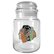 Chicago Blackhawks NHL 31oz Glass Candy Jar by Great American Products