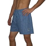 Mens NFL Indianapolis Colts Plaid Cotton Boxer Shorts / Pajama Lounge Shorts - Blue (Size: XL)