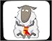 Mouse Pad with cartoons, cartoon, sheep, animal, knitting Image