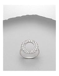 CZ Ring In 92.5 Sterling Silver