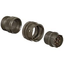 Amphenol Industrial PT06A-14-12P Circular Connector Pin, General Duty, Non-Environmental, Bayonet Coupling, Solder Termination, Straight Plug, 14-12 Insert Arrangement, 14 Shell Size, 12 Contacts
