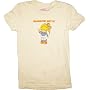Rainbow Brite Waving Distressed Cream Tee T-Shirt