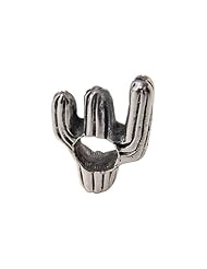 Zable (tm) Sterling Silver Cactus Pandora Compatible Bead / Charm