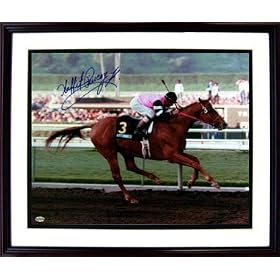 Signed Laffit Pincay Photo - 16x20
