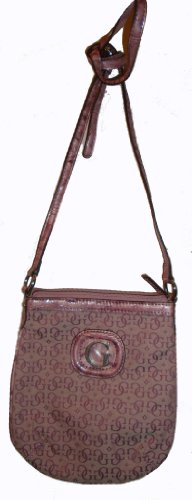 Guess Purse Handbag Mauve Signature Lacy Mini