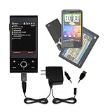 Double Wall Home Charger with tips including a tip for the HTC Raphael - uses Gomadic TipExchange Technology