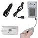 Portable External Battery Charging Kit for the Pentax Optio W30 - Includes Wall; Car and USB Charging Options