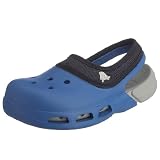 Crocs Finn Clog (Toddler/Little Kid),Sea Blue/ Light Gray,8-9 M US Toddler
