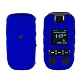 Samsung Convoy U640 Cell Phone Rubber Feel Dark Blue Protective Case Facepl ....