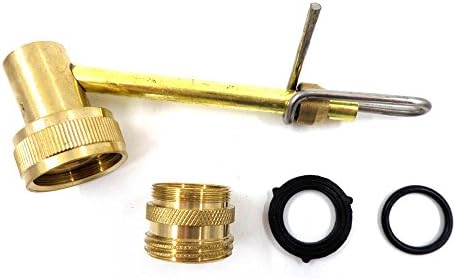 Brass Carboy &amp; Bottle Washer with Faucet Adapter, Home Brew Water Jet Beer Making