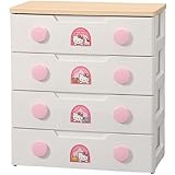 アイリスオーヤマ 《ハローキティシリーズ》キッズチェスト KHG-724 ピンク