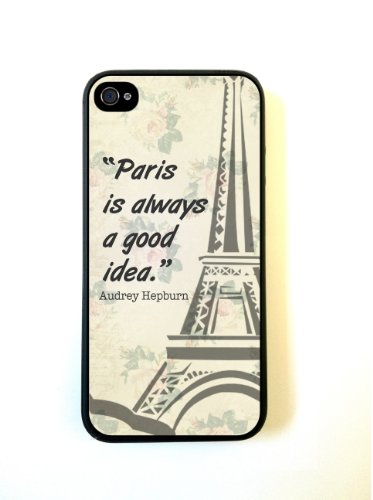 iPhone 5 Case ThinShell Case Protective iPhone 5 Case AUdrey Hepburn Quote Paris