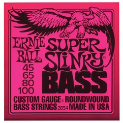 Ernie Ball 2834 Super Slinky Bass Nickel Round Wound String (.045 - .100)