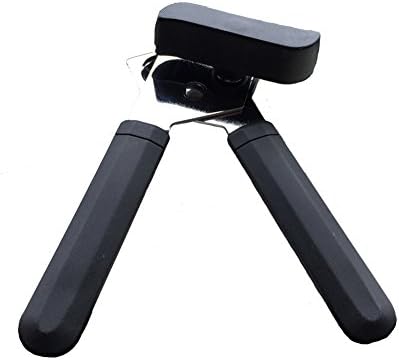 Handheld Deluxe Manual Can Opener with Strong Handled Grips, Black by Heritage Goods