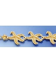 Gold Bracelet Starfish Bracelet Textured