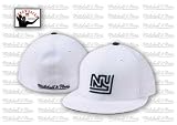 New York Giants White Vintage Throwback Mitchell And Ness Hat / Cap