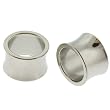 Stainless Steel Double Flare Plug - 7/16" (11 mm) - Sold as a Pair