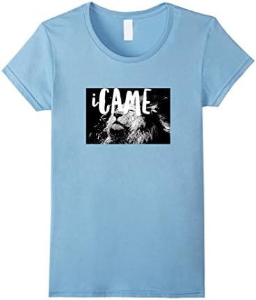 Women's I Came - Funny Lion King of the Jungle - T Shirt XL Baby Blue