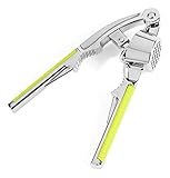 EssentialKD - Garlic Pess, Best Garlic Press Stainless Steel, Garlic Crusher, Garlic Presser, Garlic Chopper. Best Garlic Mincer. Plus Light Use Cracker.