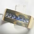 14K Yellow Gold Sapphire Man's Ring