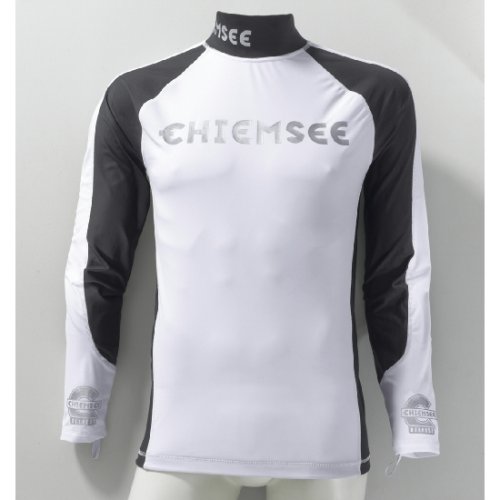 Chiemsee Surfshirt Männer, weiß/schwarz