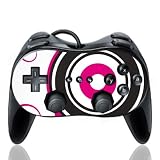 Design Skins for Nintendo Wii Classic Controller Pro - Pink Circles Design Folie