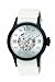 Breil Unisex Automatic Watch TW0570 With Silver Skeleton Dial And White Leather Strap