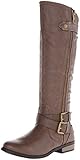 Rampage Women's Hansel Riding Boot, Brown, 7 M US