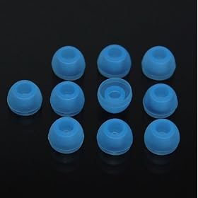 5 Pair Medium Blue color Silicone Replacement Ear Buds Tips for Audio-Technica Skullcandy Monster Sony Ultimate Ears... by