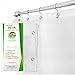 Clean Healthy Living Premium PEVA Shower Curtain Liner with suction cups and magnets to keep it in place. Mildew resistant, 70 x 71 in. long - White color