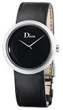 Christian Dior Women's Black Leather Strap Watch #CD042110A001