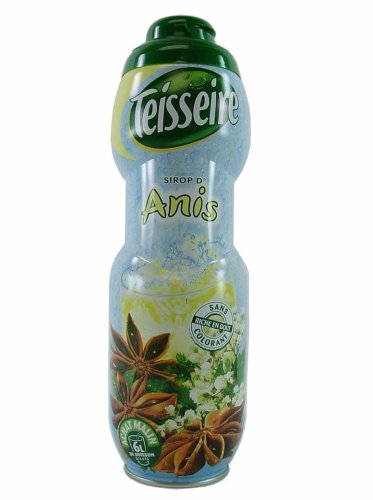 Tesseire All Natural Anise Syrup 750 Ml 25.4 Fl Oz Bottle by Teisseire