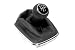 Interior Gear Shifter Knob and Boot With Chrome Surround Base 5 Speed Pattern For VW Golf / Jetta MK4