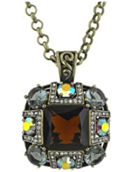 Antique Bronze Multi-Stone Pendant