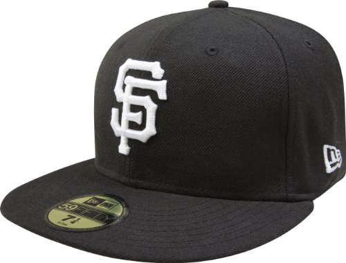 MLB San Francisco Giants Black with White 59FIFTY Fitted Cap (7 1/4)