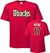 Brandon Webb Majestic Name and Number Red Arizona Diamondbacks T-Shirt - X-Large
