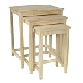Unfinished 3-pc. Nesting Tables Set