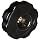 DimcoGray Black Phenolic Fluted Torque Knob Female, Brass Insert: 3/8-16" Thread x 5/8" Depth, 2-3/8" Diameter x 1-9/32" Height x 1-1/4" Hub Dia x 5/8' Hub Length  (Pack of 10)