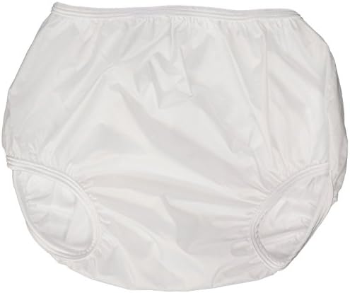 Dappi Waterproof 100% Nylon Diaper Pants, 2 Pack, White, X-Large
