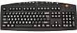 Keys-U-See Black Jumbo Large Print Computer Keyboard Wired USB Plug - White Jumbo Letters on Black Keys