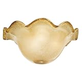 IMAGE OF Kichler Lighting 340003 Rochelle Creme Carmel Bowl, Amber Glass
