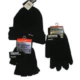 6 pairs thermal socks,hat and insulated fingerless and full fingered gloves