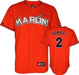 Hanley Ramirez Jersey: Miami Marlins #2 Alternate Firebrick Replica Jersey