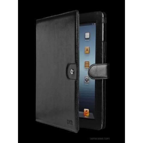 Sena Leather Folio II Case for new iPad 3G - Black (818801)