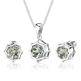 Exclusive Splendor: 10.00 carat Concave-Cut Snowflake Shape Green Amethyst... by Peora