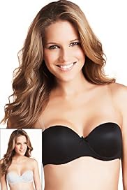 2 Pack Strapless Padded A-D Bras