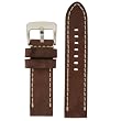 Panerai Style Watch Band Thick Leather Like Original Heavy Buckle Brown 22 millimeter by Tech Swiss