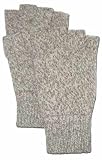 Fingerless Ragg Wool Gloves Size Large