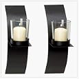 Mod-Art Candle Sconce Duo