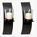 MODERN ART CANDLE HOLDER WALL SCONCE PLAQUE SET OF TWO